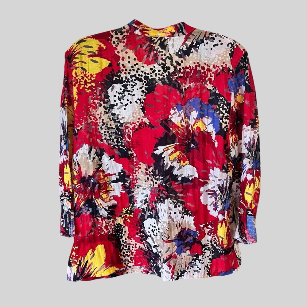 Ruby Rd. Multicolor Floral Top - Picture 2 of 5